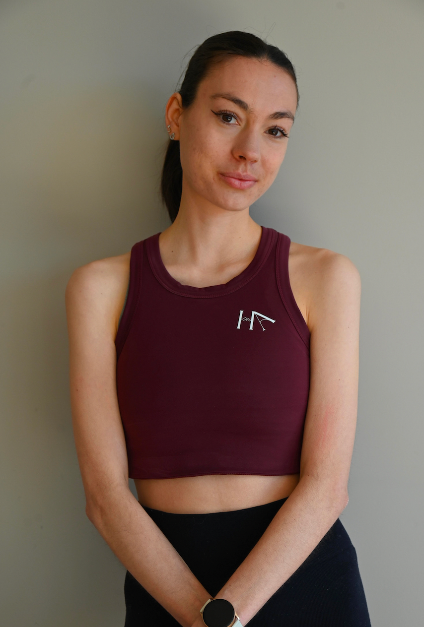 Brassière de sport à fort maintien sans armature Hastya – vue de face