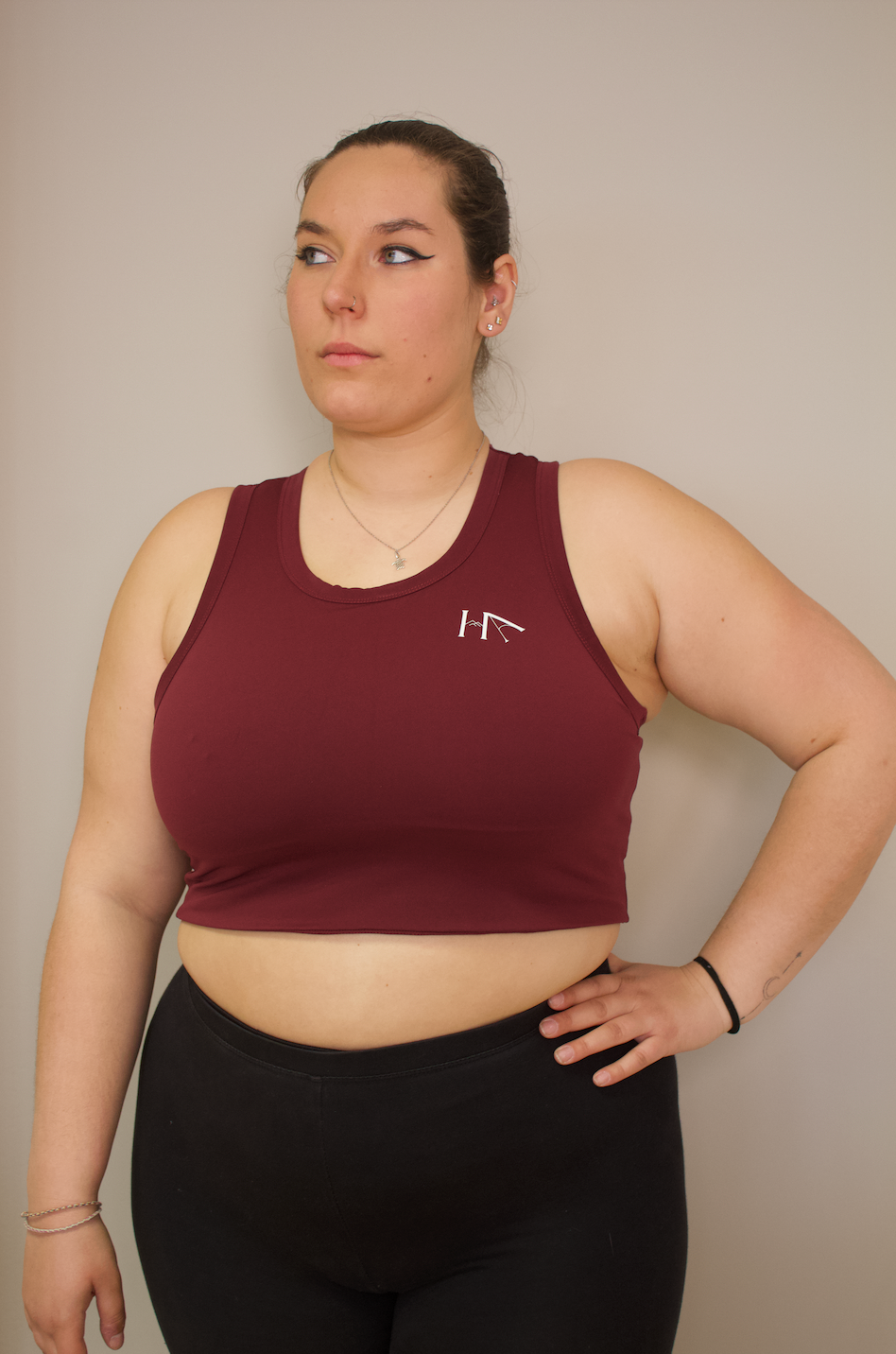 Brassière de sport à fort maintien sans armature Hastya – vue de face