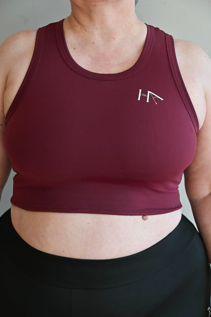 Brassière maintien fort / compression - Auria Bordeaux