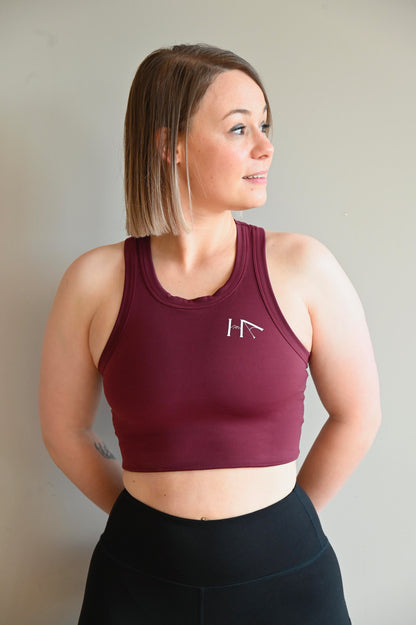 Brassière maintien fort / compression - Auria Bordeaux