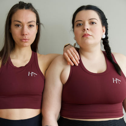 Brassière maintien fort / compression - Auria Bordeaux