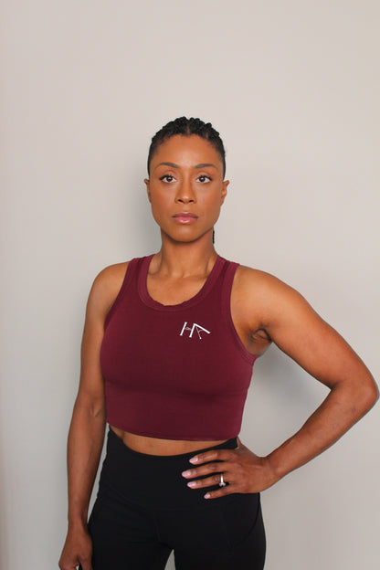 Brassière maintien fort / compression - Auria Bordeaux