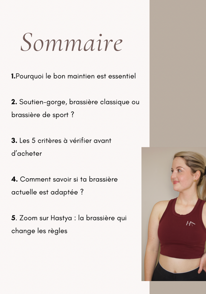 E-book : Comment bien choisir sa brassière de sport !